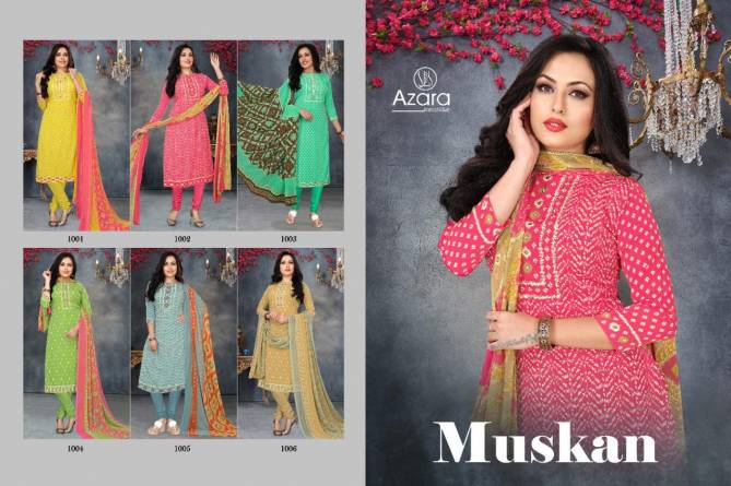 Azara Muskan Designer crape designer print With diamond work Latest  Fancy Festive Wear Dress Material